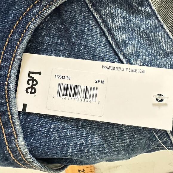 Lee Women's Slim Rider Jeans in Night Journey Blue Size 29 x 31 Retro Denim - Picture 13 of 15